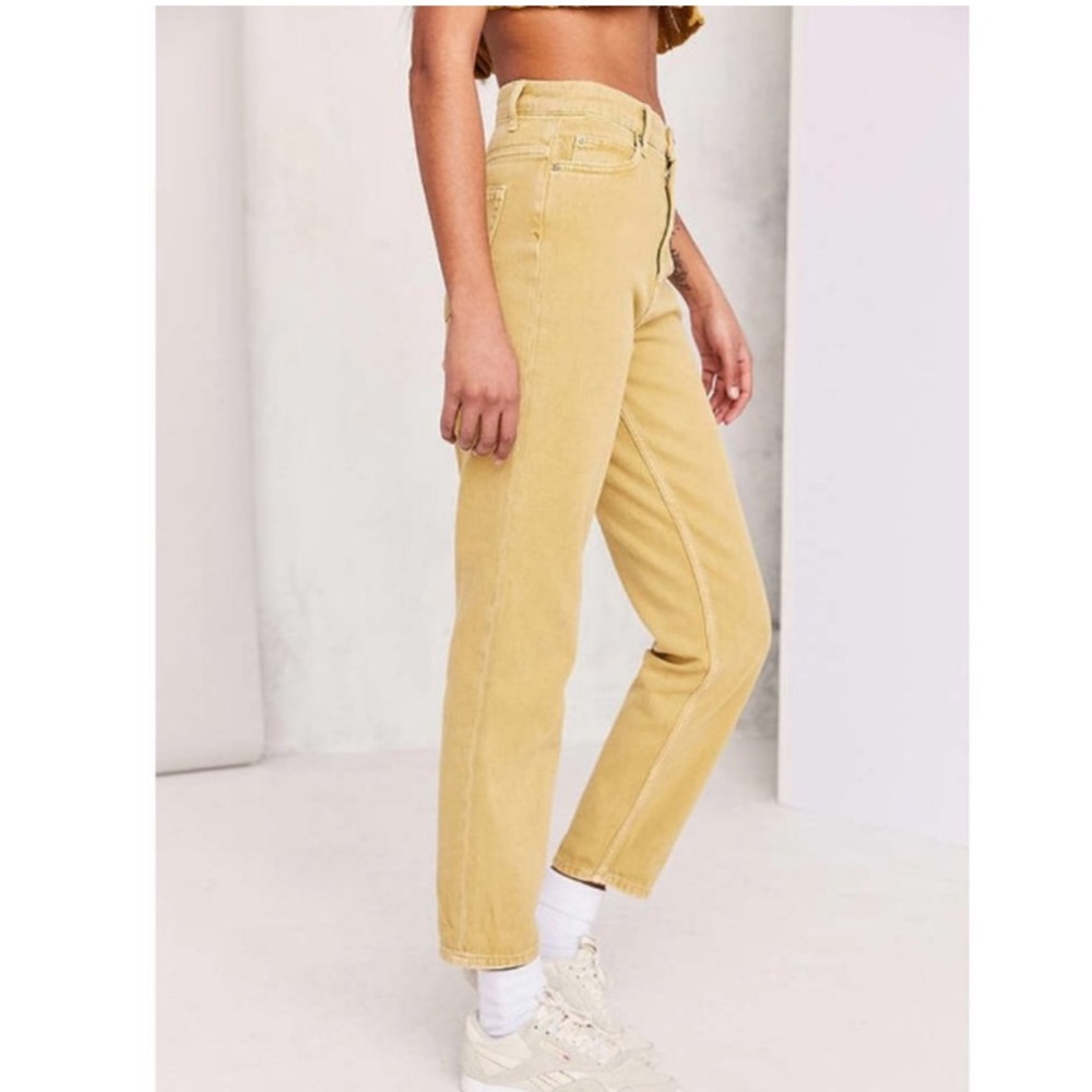 Urban Outfitters BDG high waisted yellow mom jeans